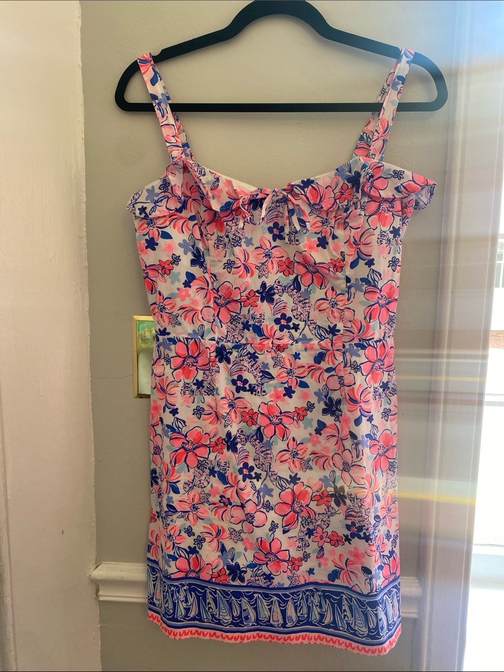 Lilly Pulitzer Pink and Blue Floral Mini Dress